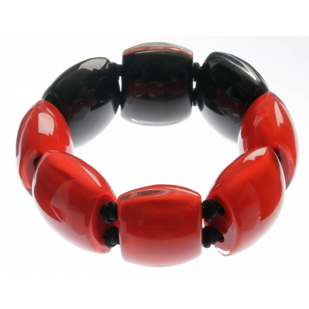 Bellissima by Zsiska, Armband, rot/schwarz