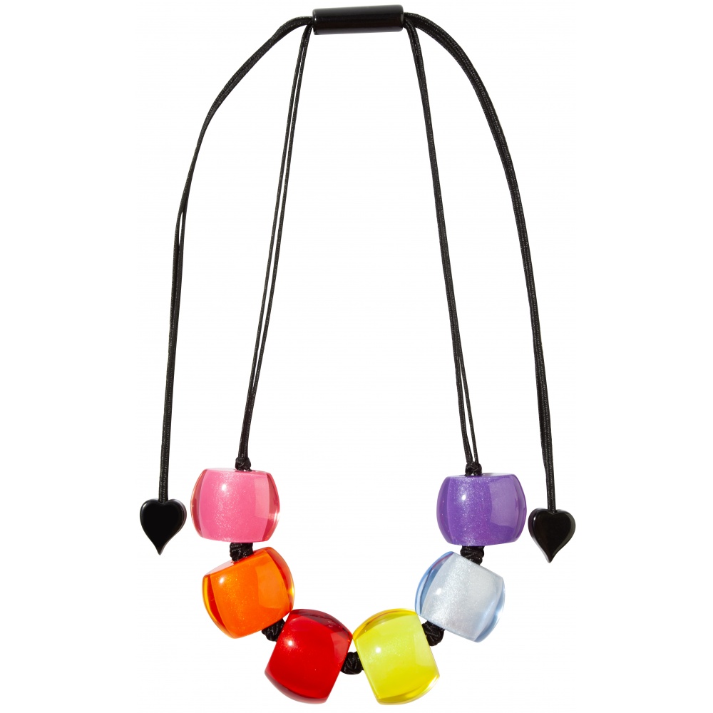 Bellissima by Zsiska, necklace, adjustable length, multicolor