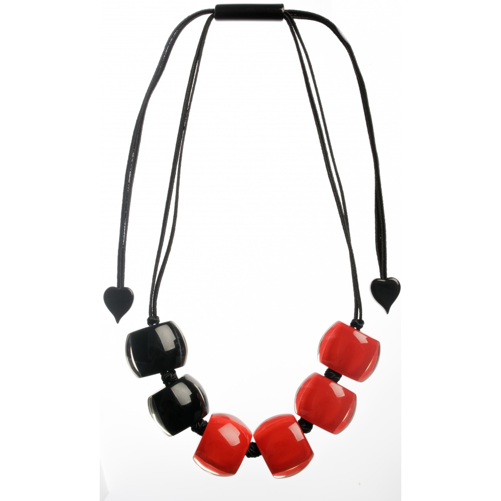 Bellissima by Zsiska, Kette, rot/schwarz