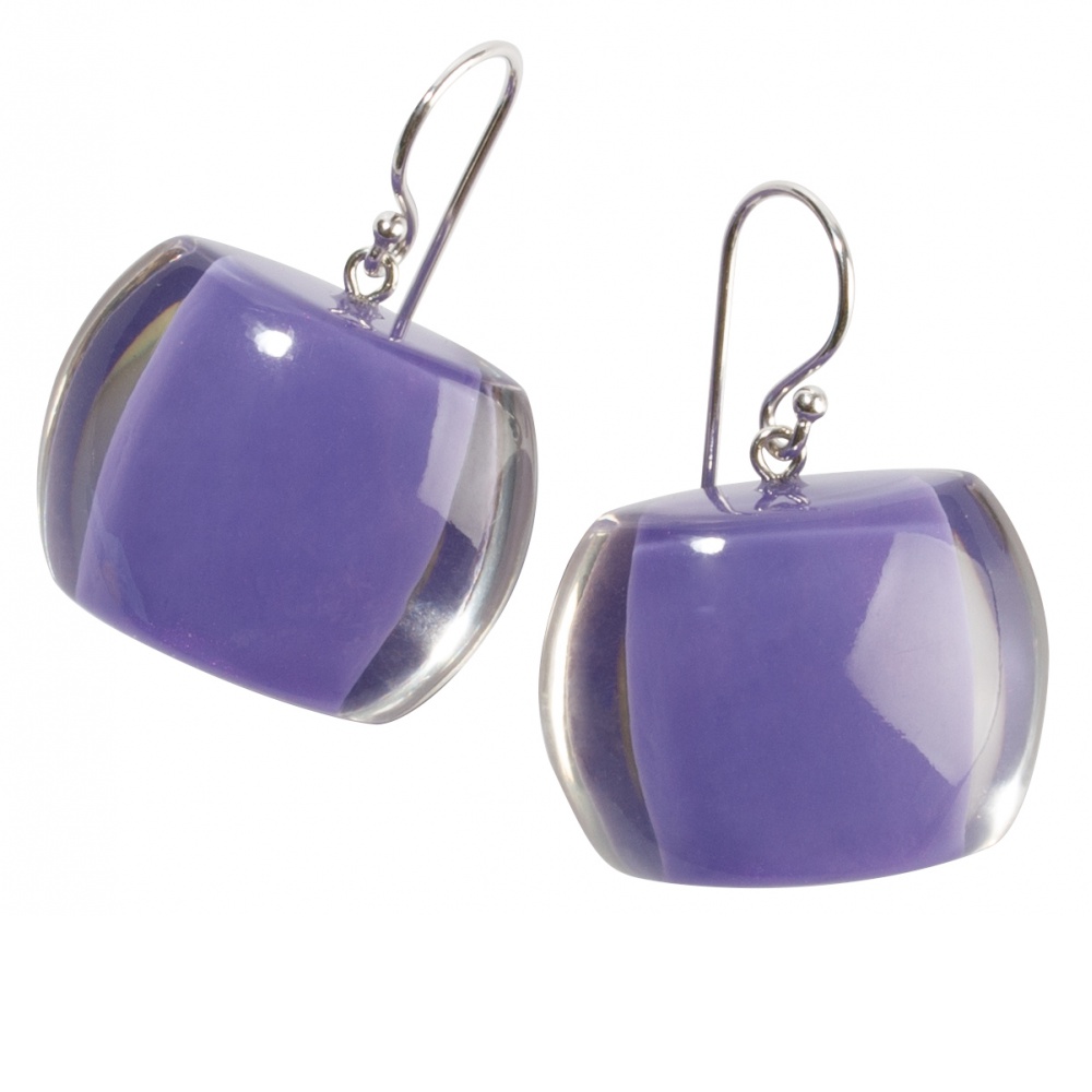 Bellissima by Zsiska, earrings, lavender