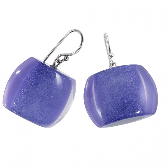 earrings, purple