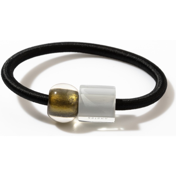 Armband, grün/grau