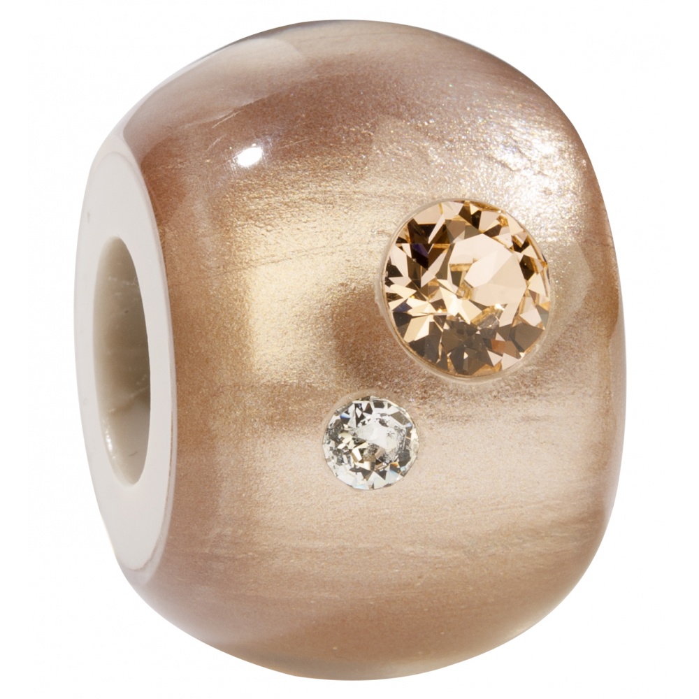 Bliss by Zsiska, Bliss Stein rund, beige/kristall