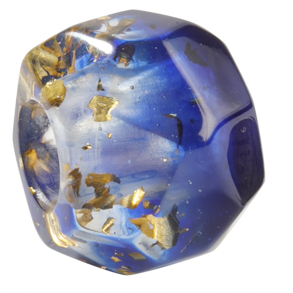 Bliss by Zsiska, Bliss Stein rund, blau/gold/diamant
