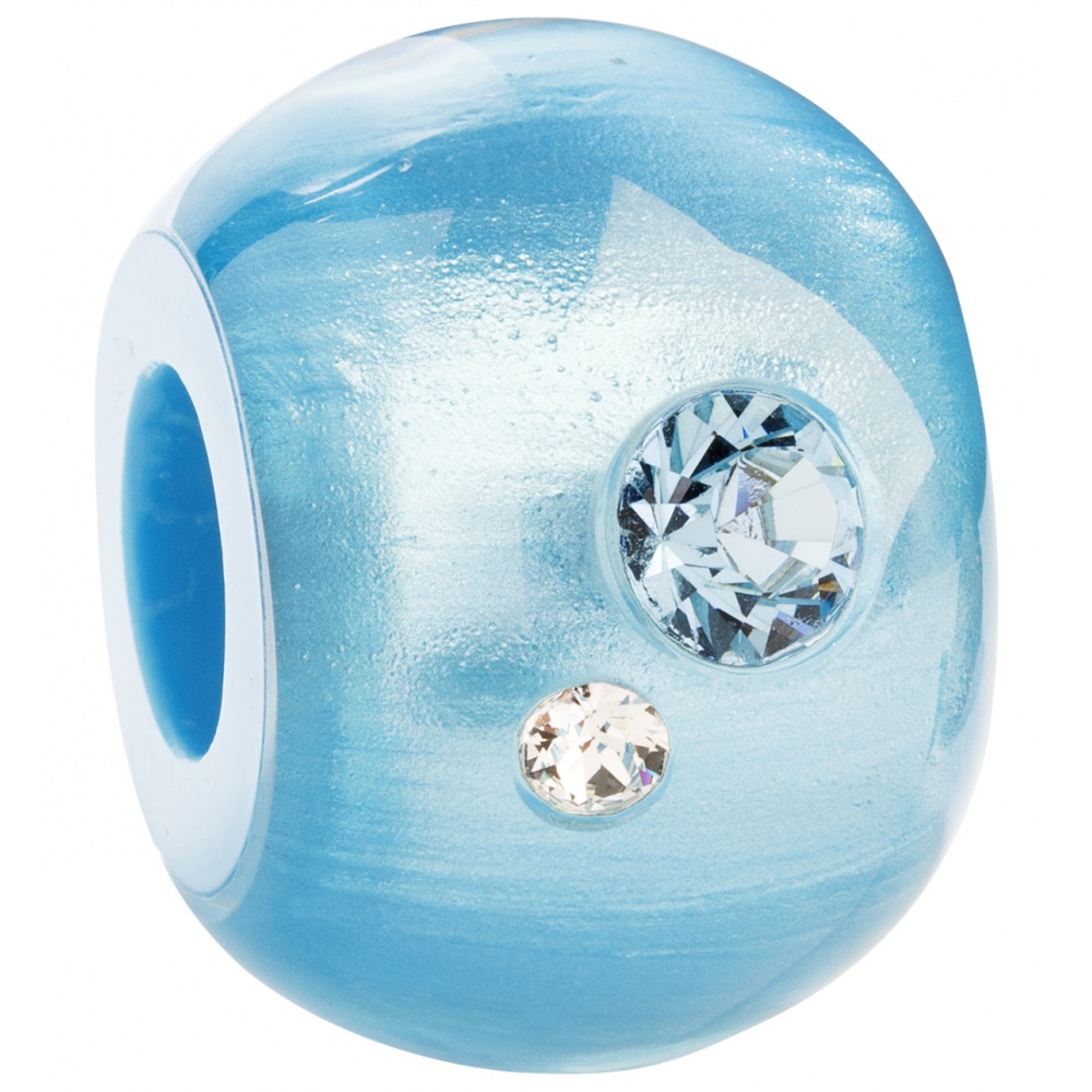 Bliss by Zsiska, Bliss Stein rund, blau/kristall