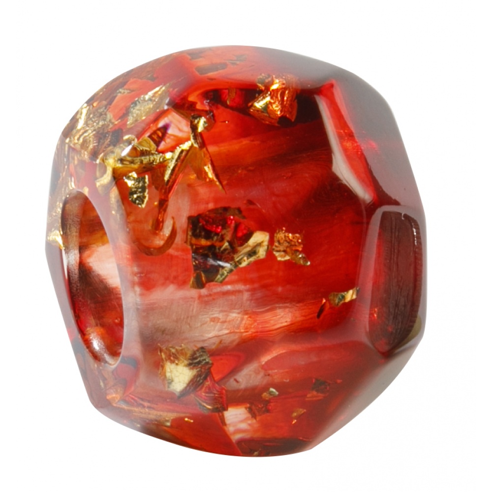 Bliss by Zsiska, Bliss Stein rund, rot/gold/diamant
