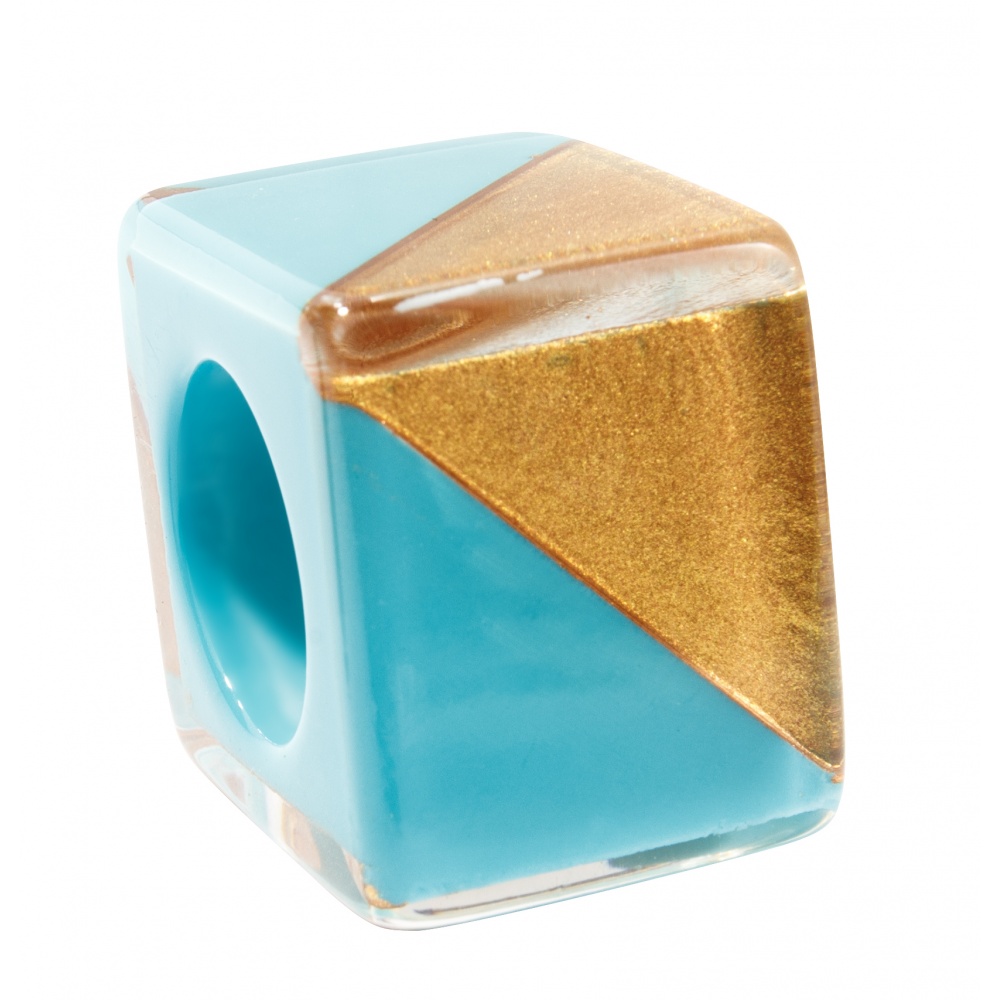 Bliss by Zsiska, Bliss Stein , türkis/gold