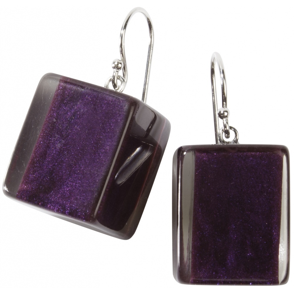 Bliss by Zsiska, Ohrringe cubes, purple
