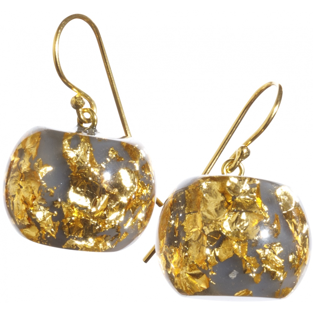 Bliss by Zsiska, Ohrringe, gold/grau