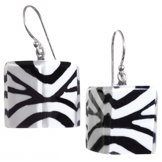 Ohrringe, zebra