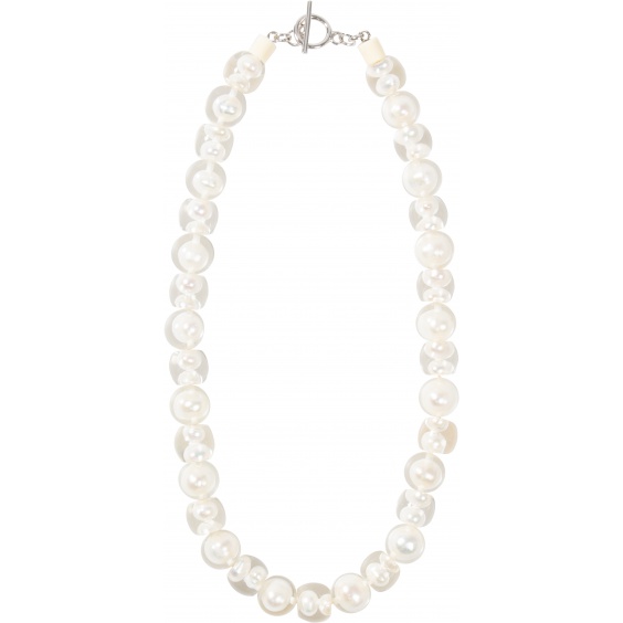 necklace, white