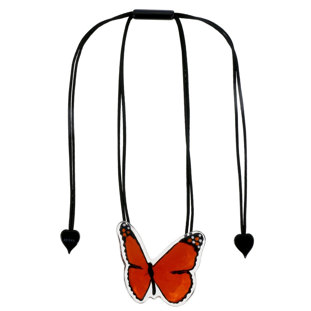 Butterfly by Zsiska, Kette, längenverstellbar, orange