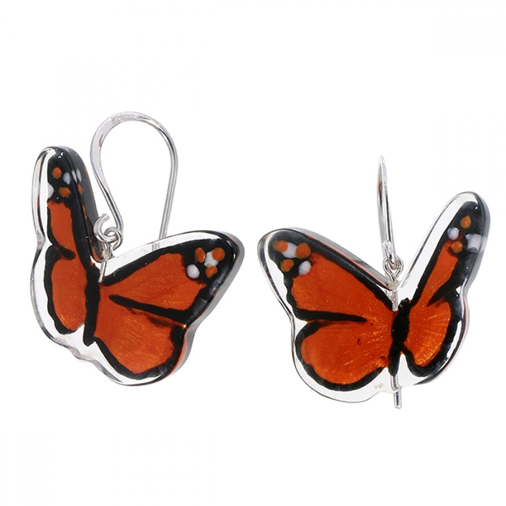 Butterfly by Zsiska, Ohrringe, orange