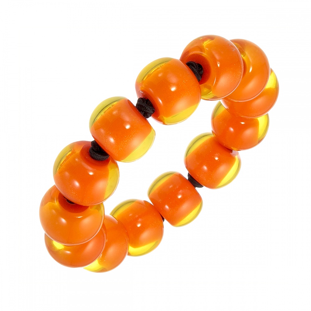 COLOURFUL BEADS by Zsiska, Armband, orange