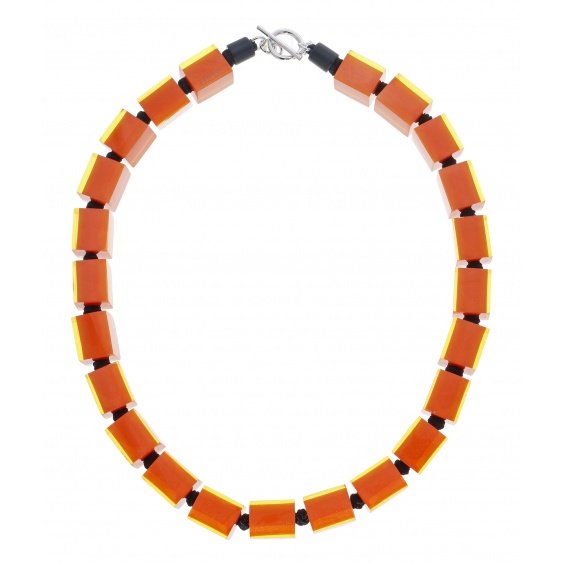 necklace, orange