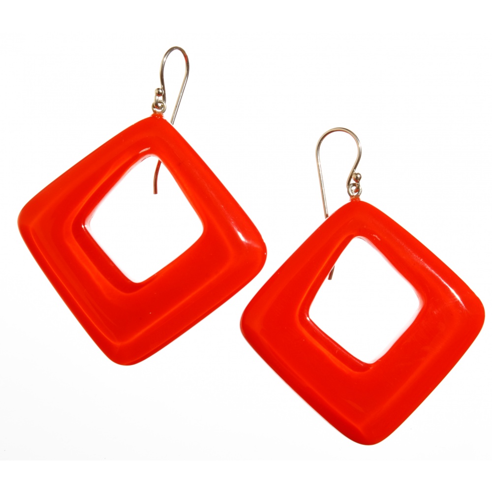 Colourful Statement by Zsiska, Ohrringe, orange/rot