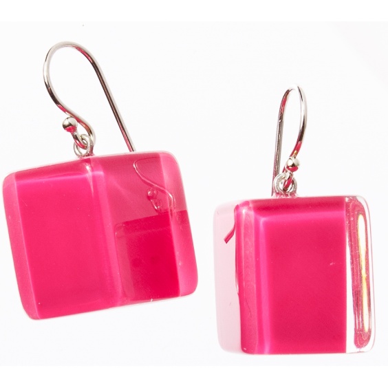 earrings, pink