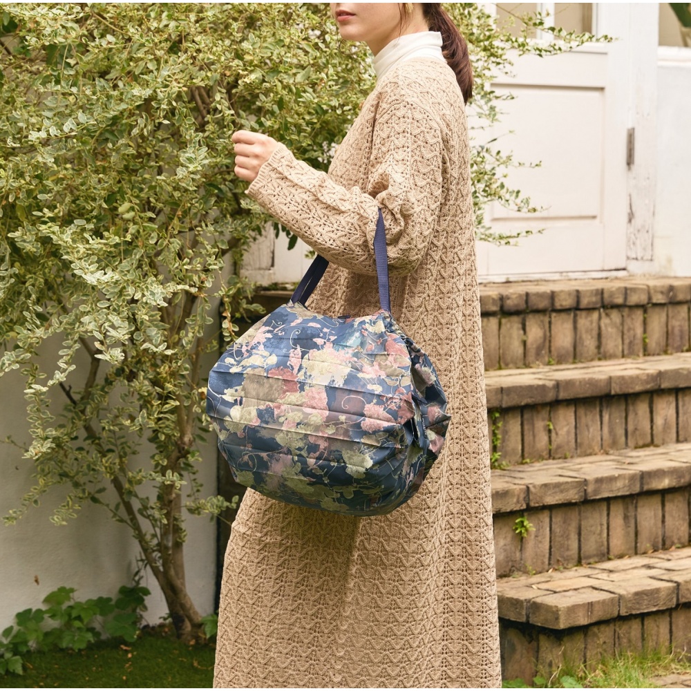 foldable bags by Shupatto, faltbare Tasche M,  Ivy Leaves Recycled 