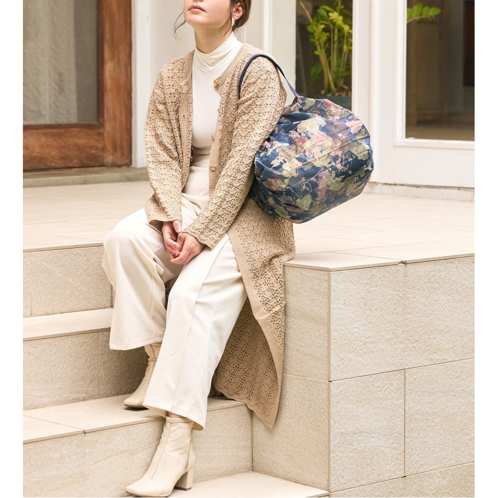foldable bags by Shupatto, faltbare Tasche M,  Ivy Leaves Recycled 