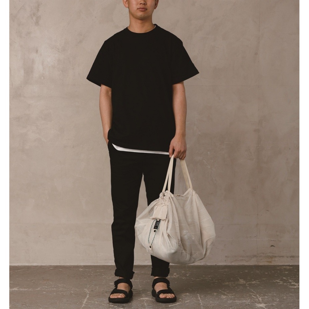 foldable bags by Shupatto, faltbare Tasche ( Mesh Bag ), Sand beige