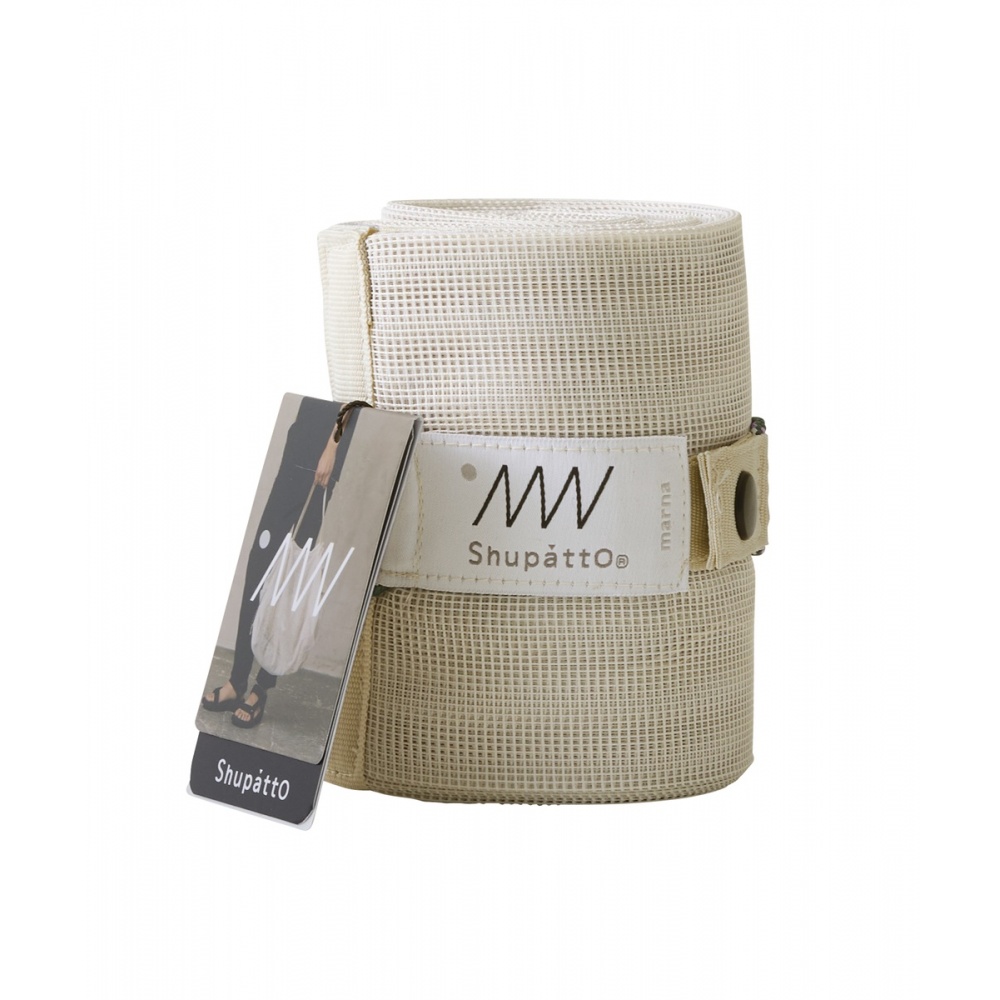 foldable bags by Shupatto, faltbare Tasche ( Mesh Bag ), Sand beige