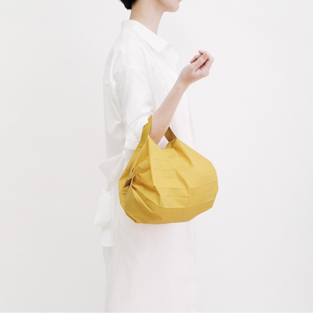 foldable bags by Shupatto, faltbare Tasche S, mustard