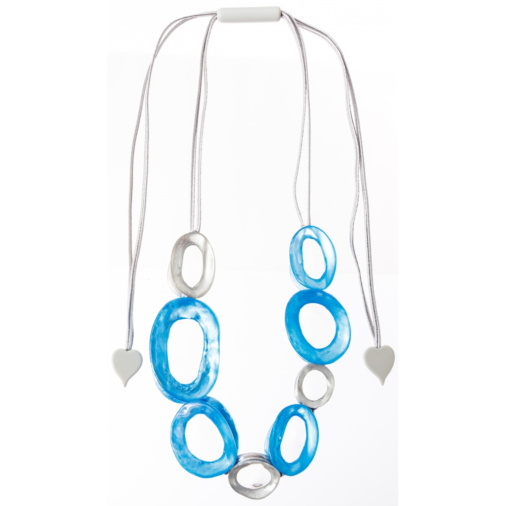 Halos by Zsiska, Kette, längenverstellbar, blau