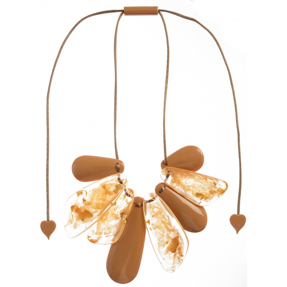 Kamala by Zsiska, Kette, längenverstellbar, orange