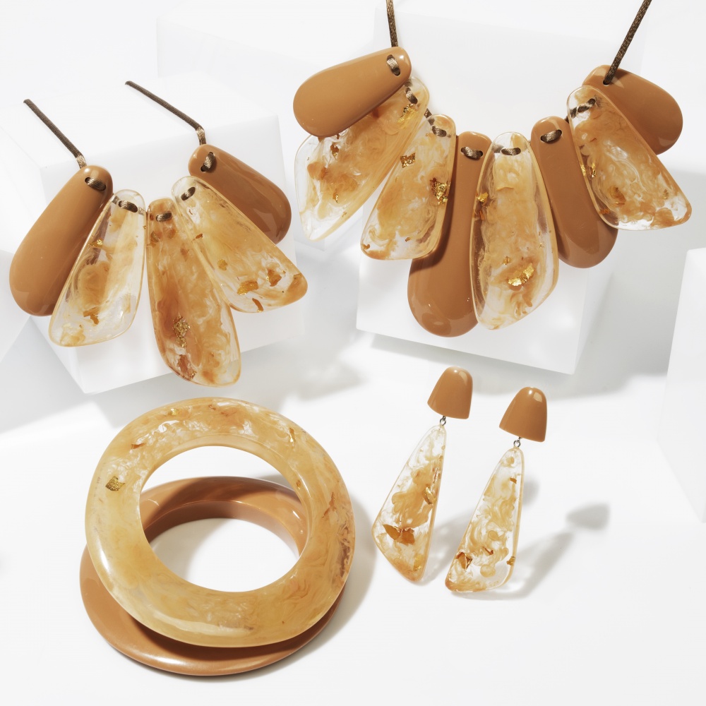 Kamala by Zsiska, Kette, längenverstellbar, orange