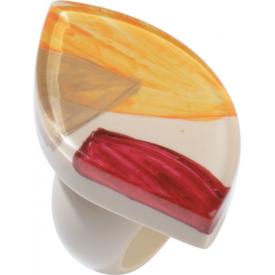ring, yellow/red/brown