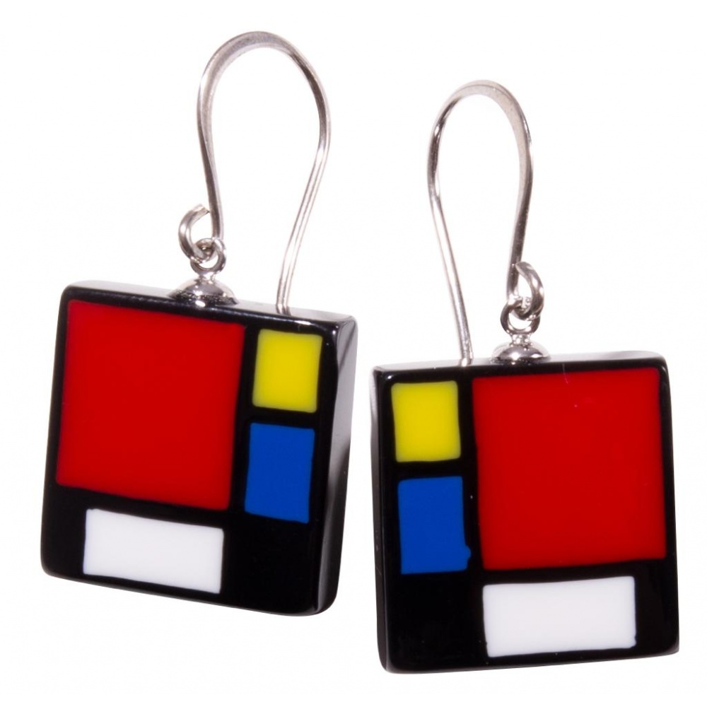 Legacy by Zsiska, Ohrringe, mondrian