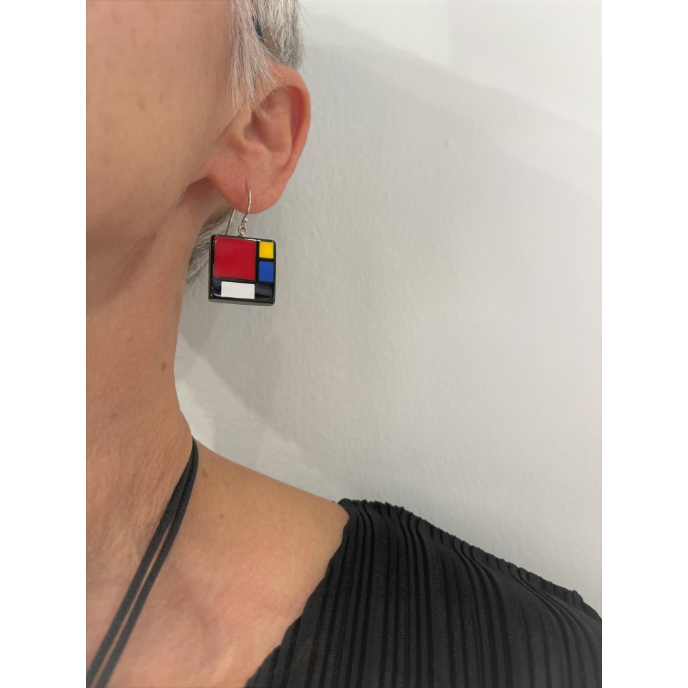 Legacy by Zsiska, Ohrringe, mondrian