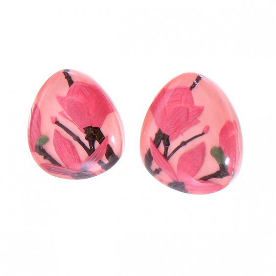 earrings, pink