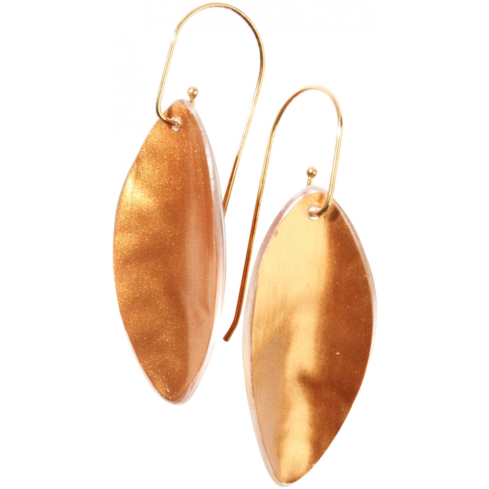 Majestic by Zsiska, earrings, copper