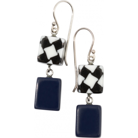 Ohrringe, navy