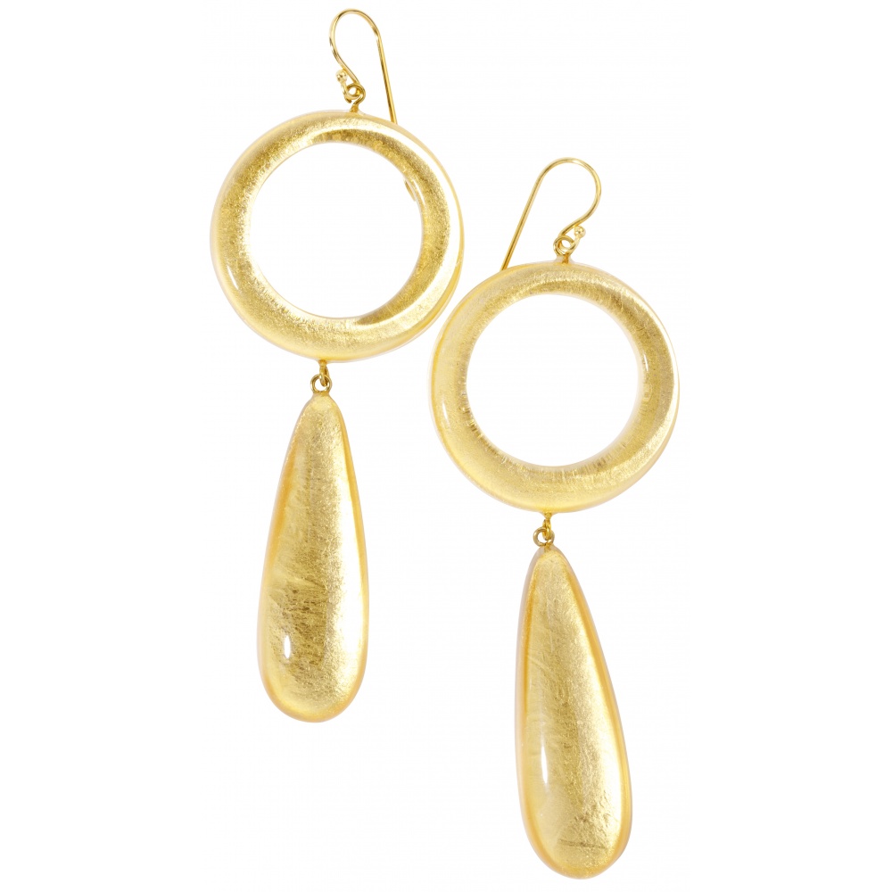 Precious by Zsiska, Ohrringe, 24k gold