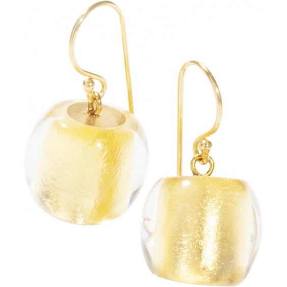 earrings, gold