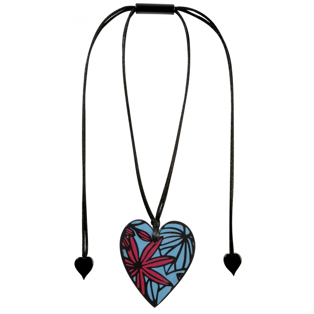 Prima Heart by Zsiska, Kette, längenverstellbar, pink/blau