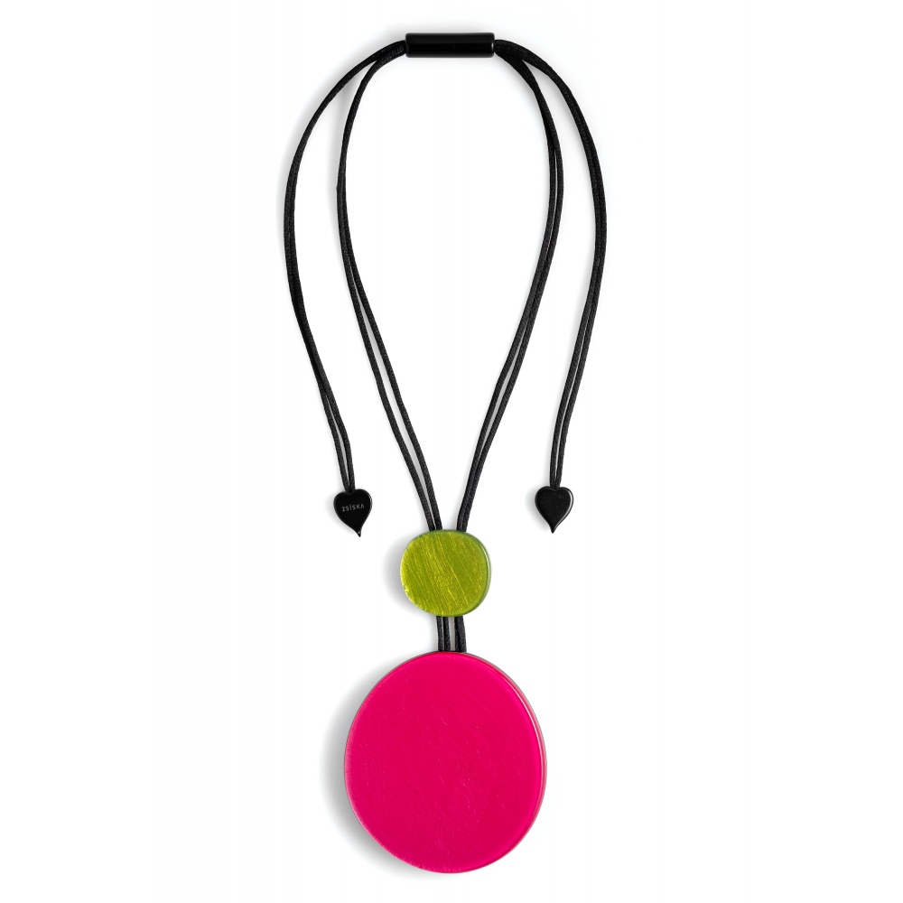 Prue by Zsiska, Diana Kette, längenverstellbar, pink/grün