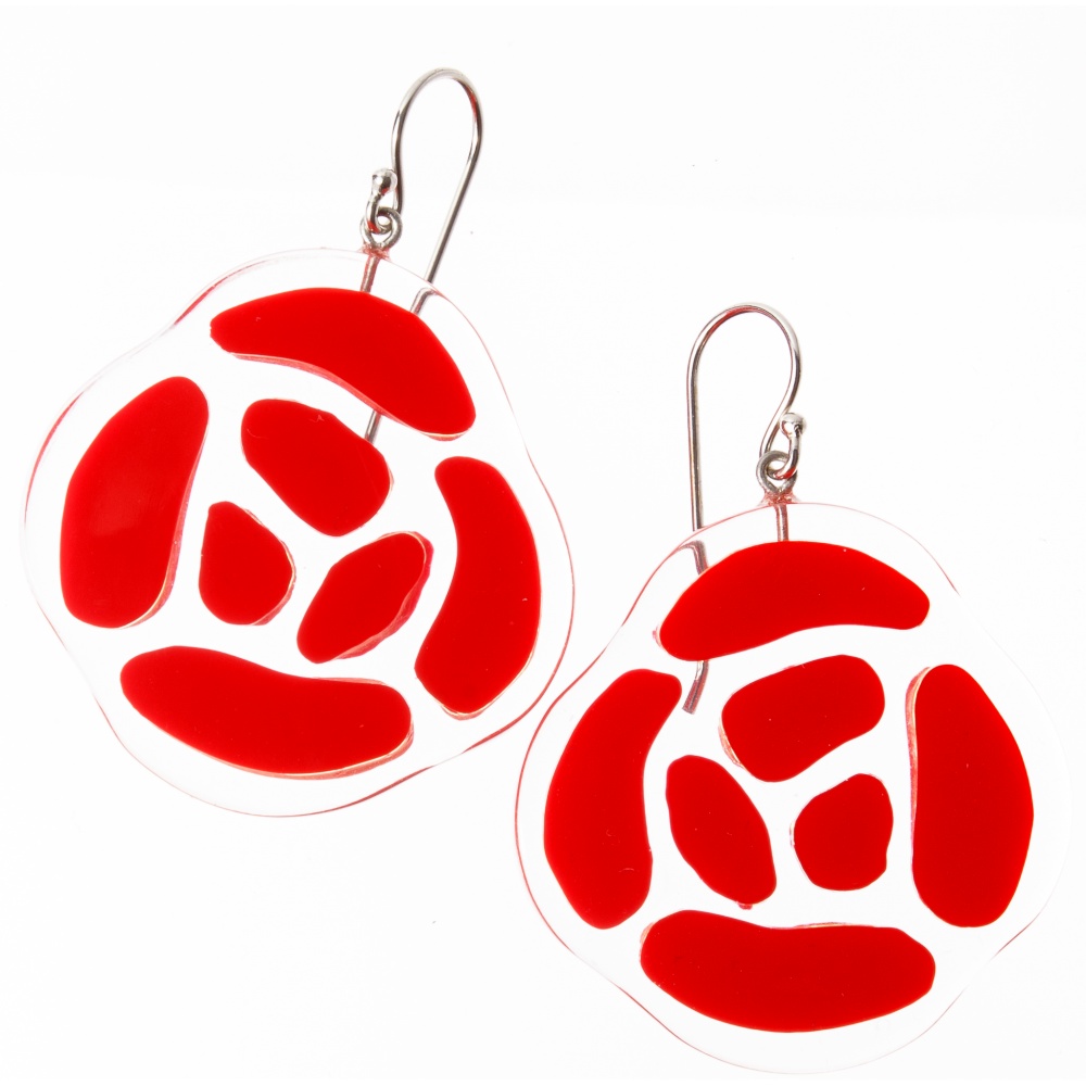 Roselyn by Zsiska, earrings, red