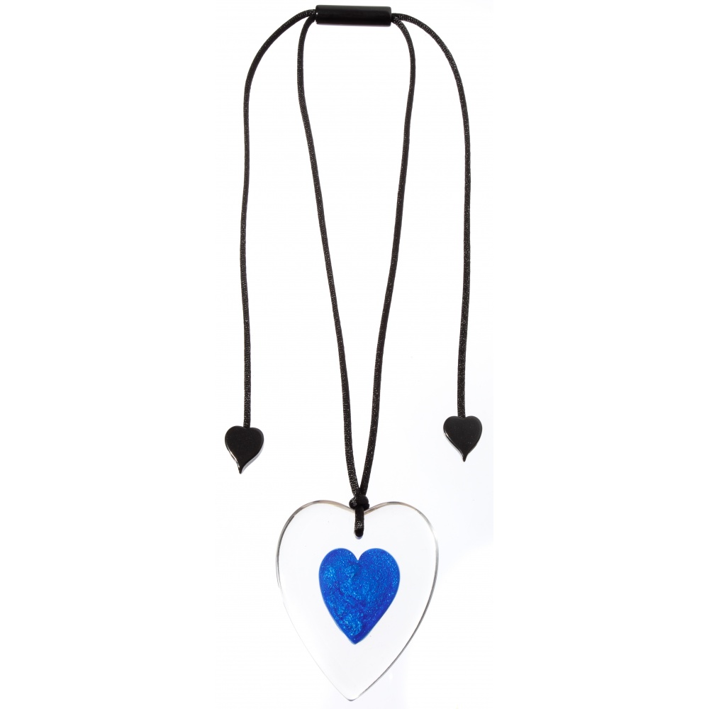 Vida by Zsiska, Kette, längenverstellbar, blau/transparent